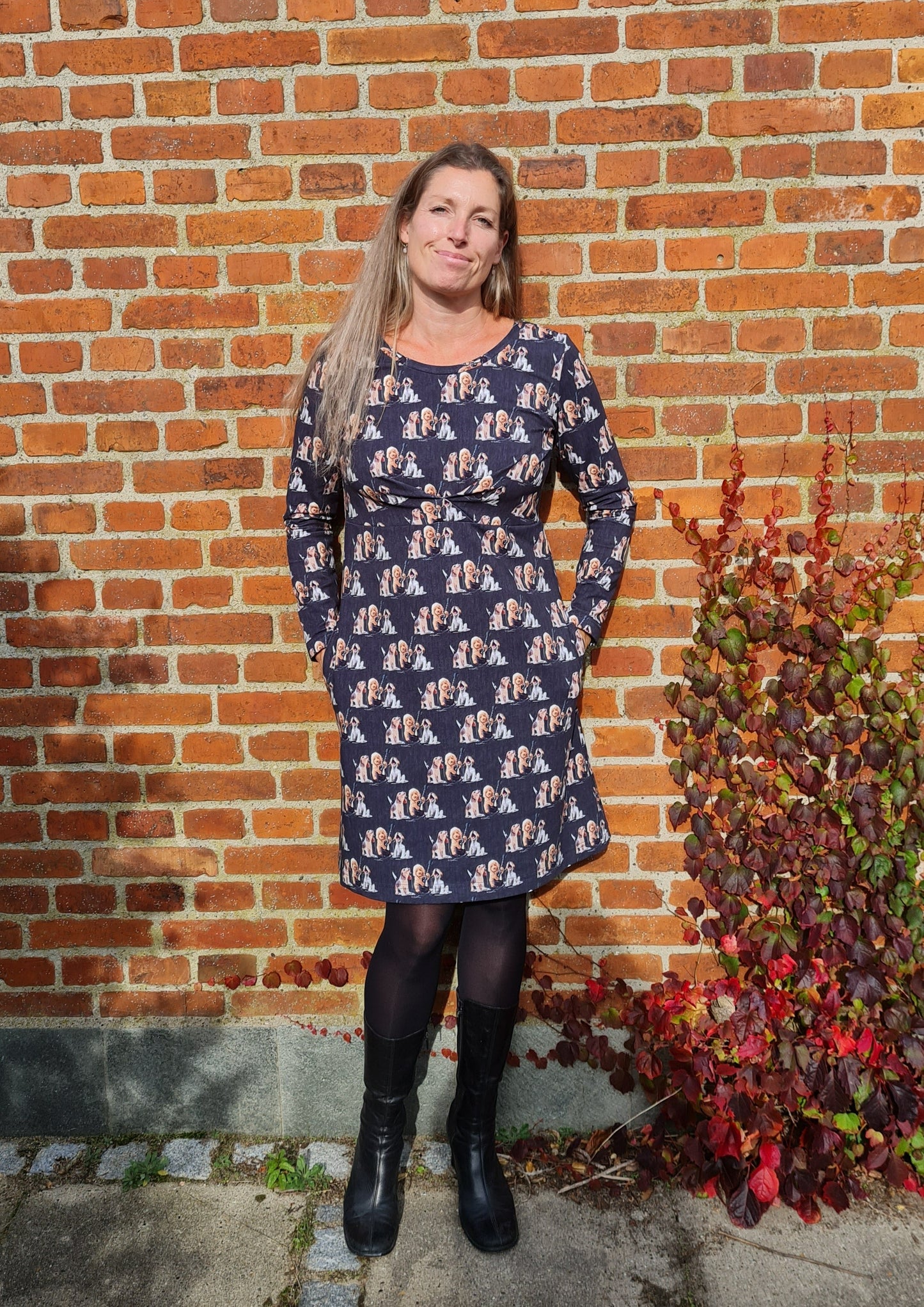 Jerseykjole med empiresnit 1024