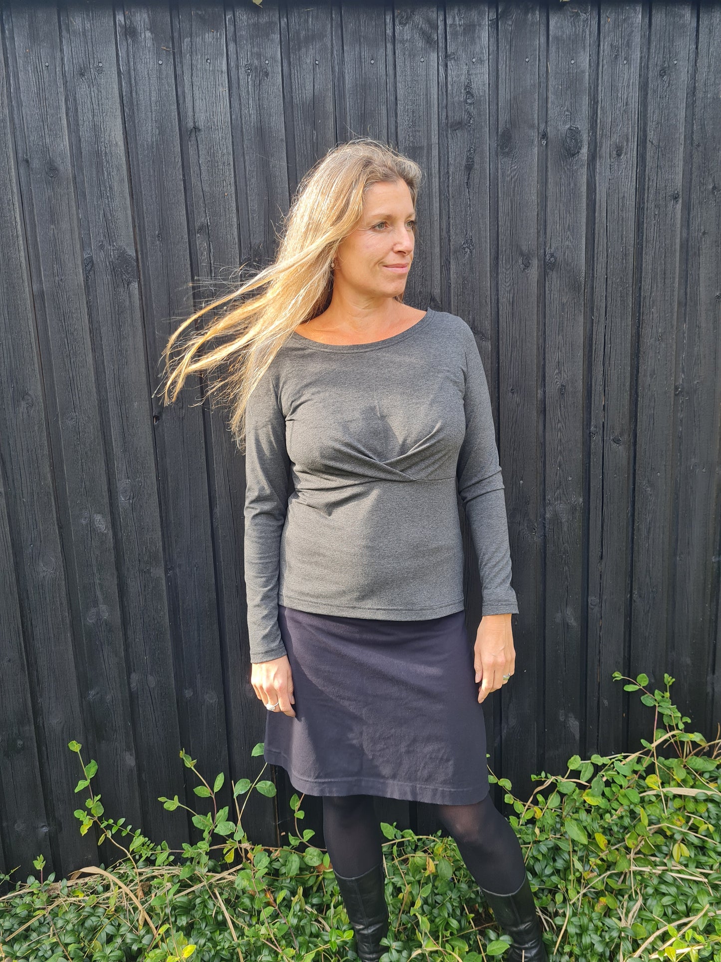 Jerseykjole med empiresnit 1024