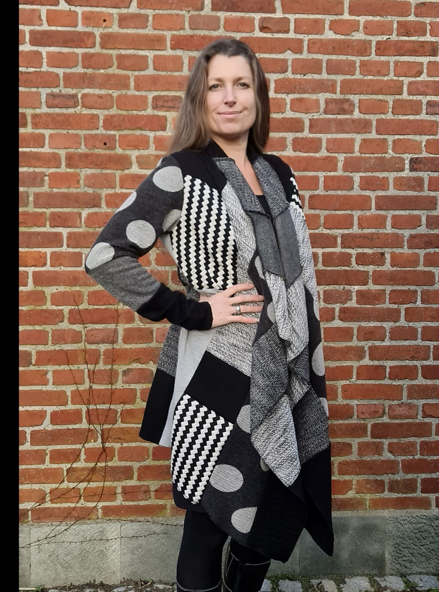 Cardigan med sjalskrave 1028