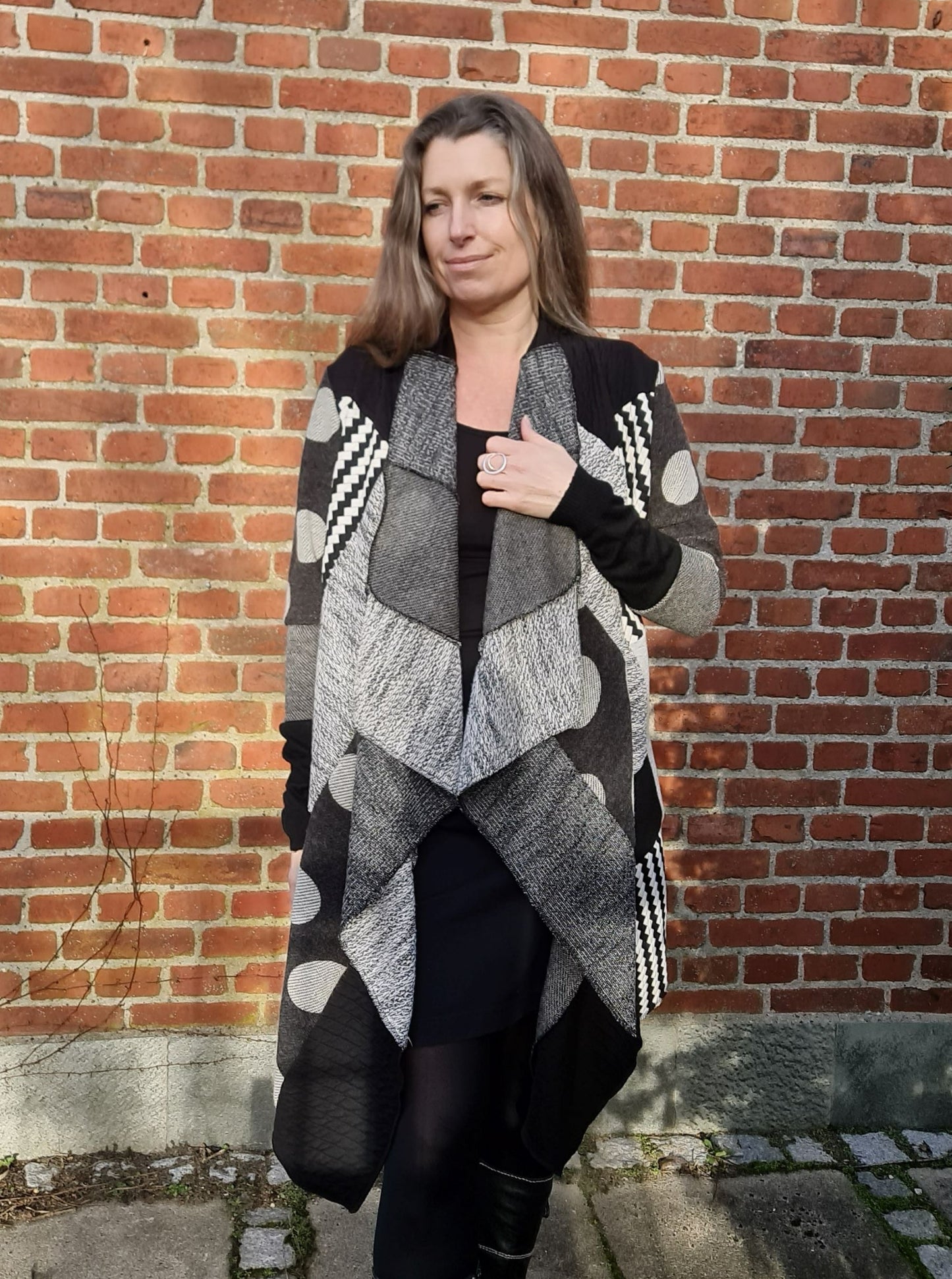 Cardigan med sjalskrave 1028