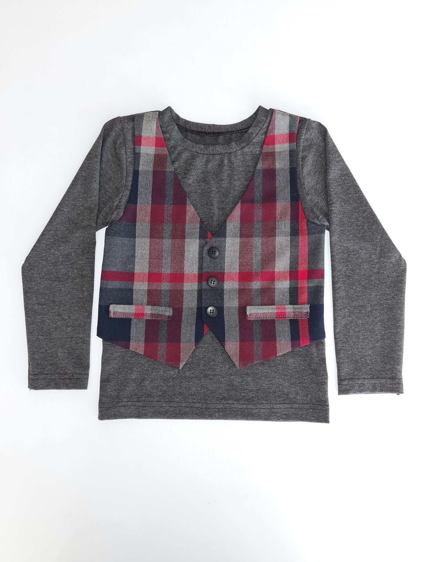 T-shirt med og uden vest 118