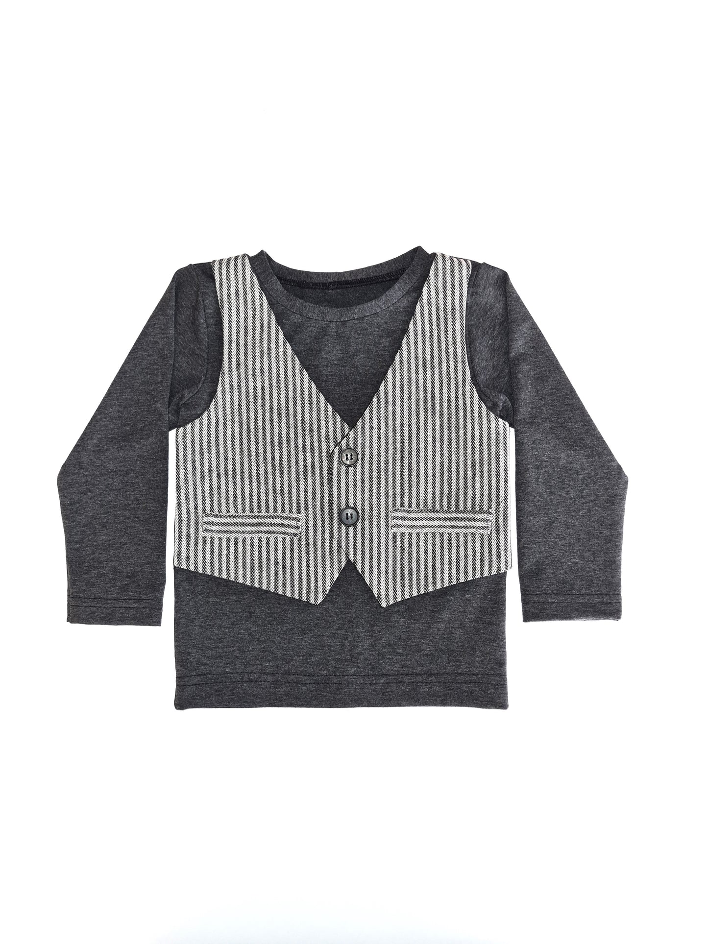 T-shirt med og uden vest 118