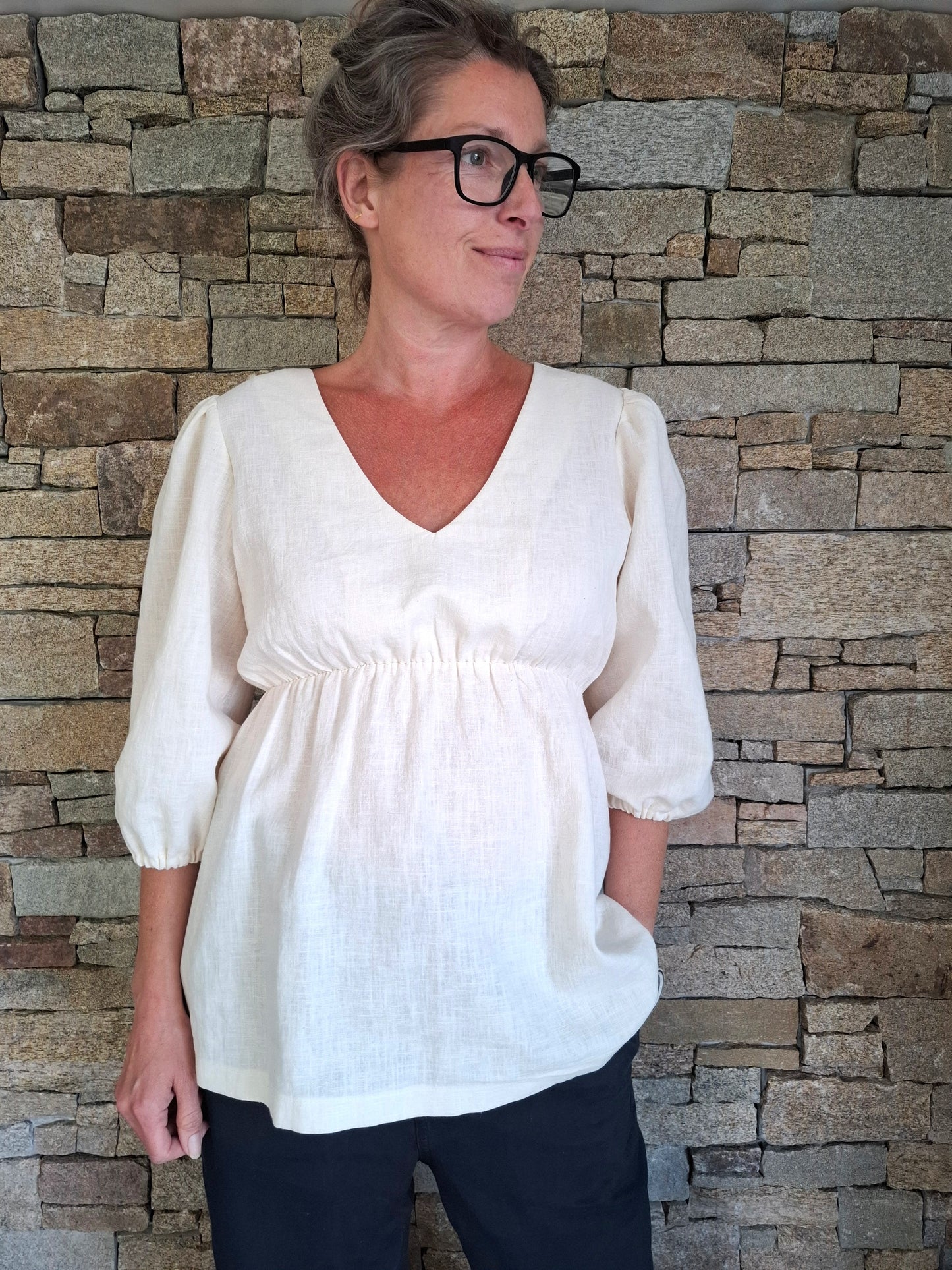 Kjole & bluse med empire 1043