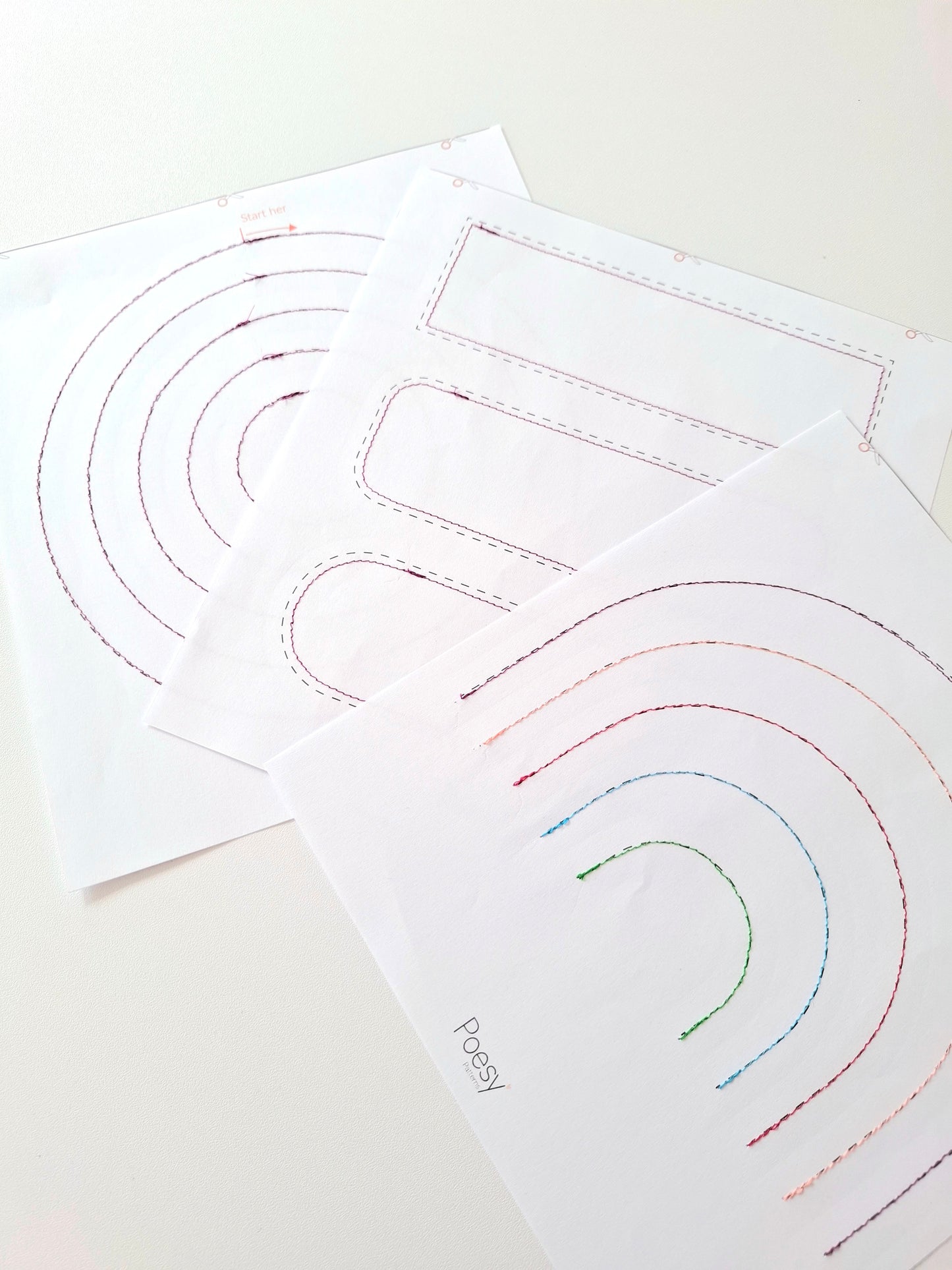 Øveark til symaskine - Kun pdf