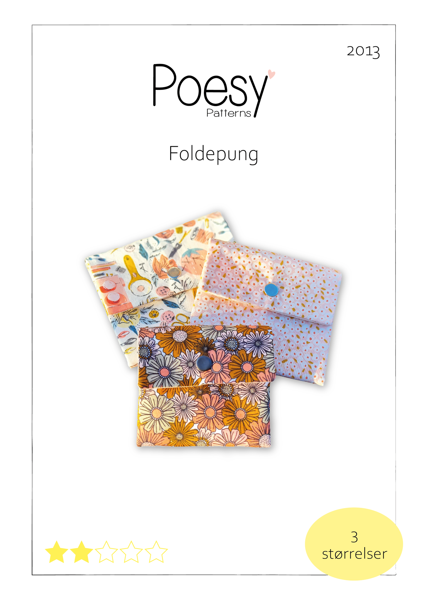 Foldepung - Kun Pdf-mønster
