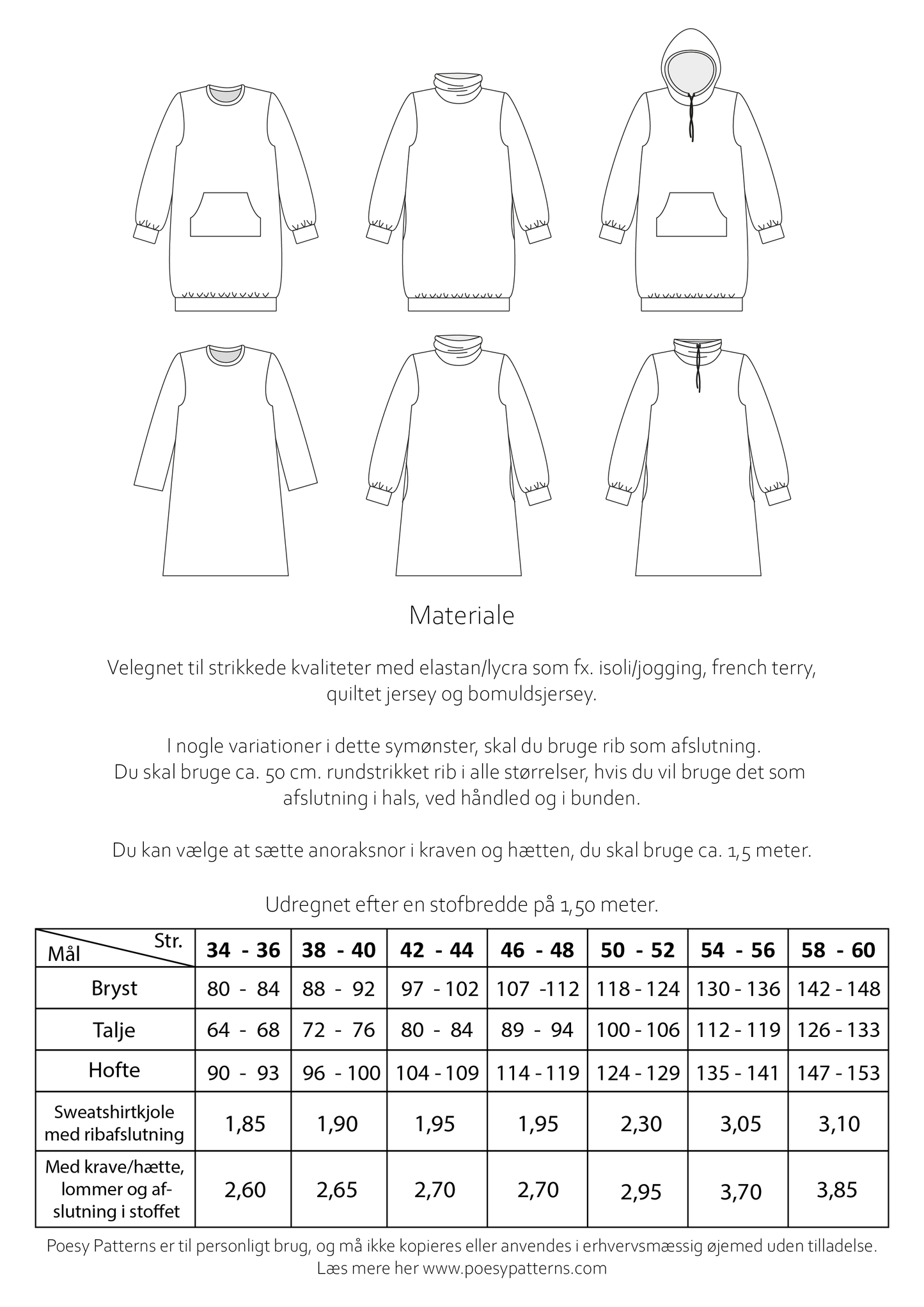 Sweatshirtkjole 1047