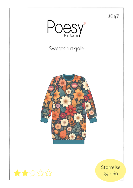 Sweatshirtkjole 1047