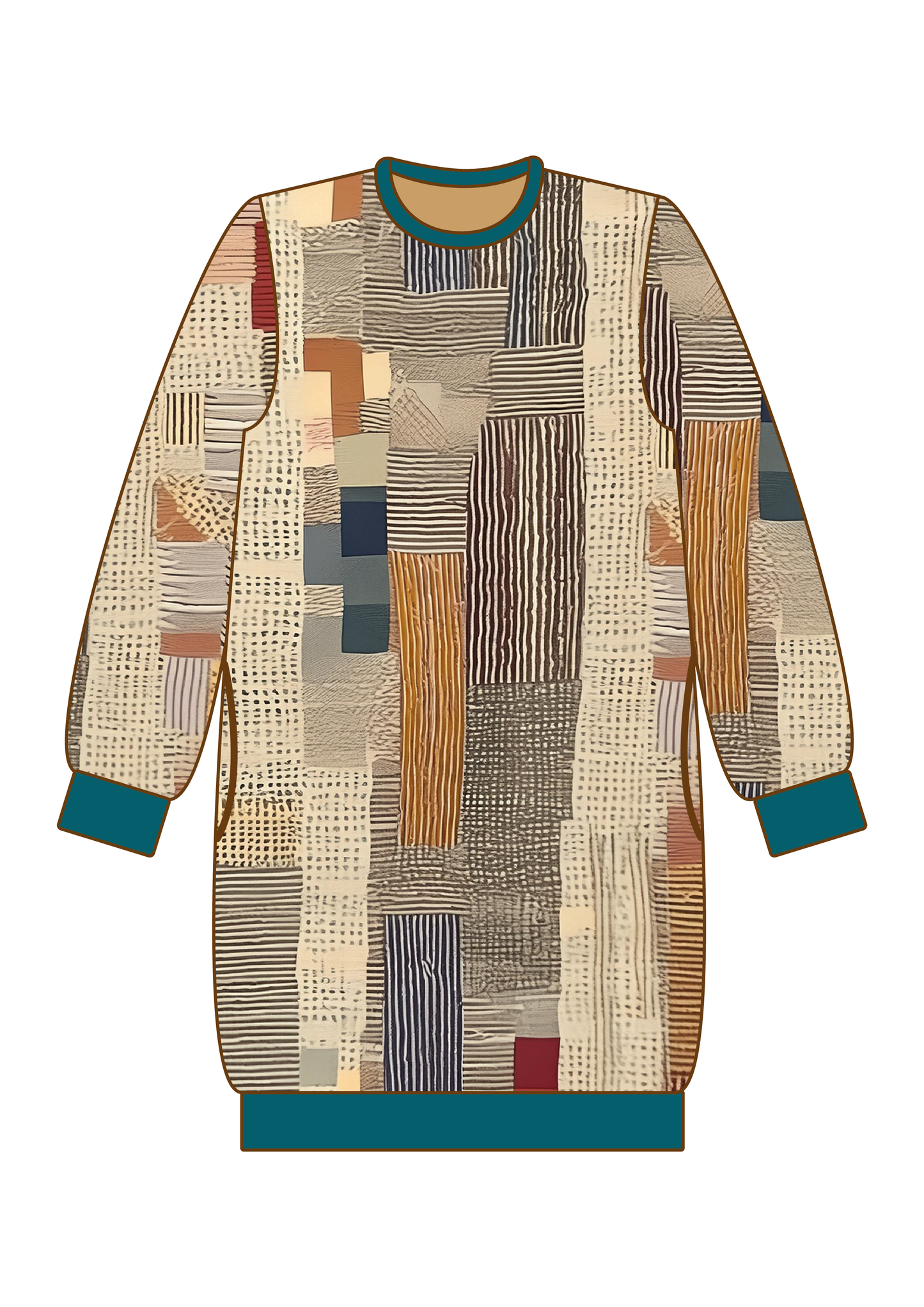 Sweatshirtkjole 1047
