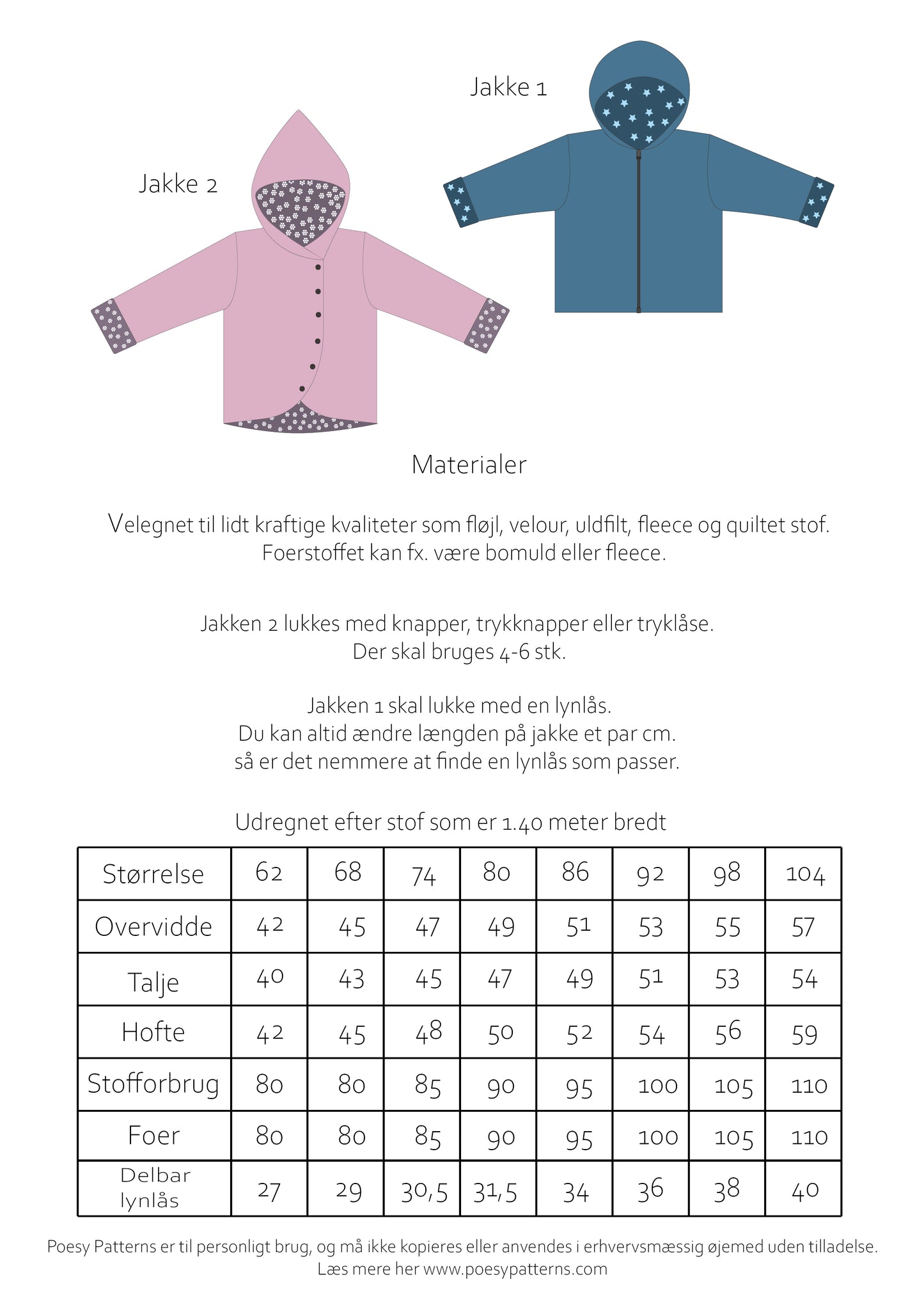 Overgangsjakke med hætte 107