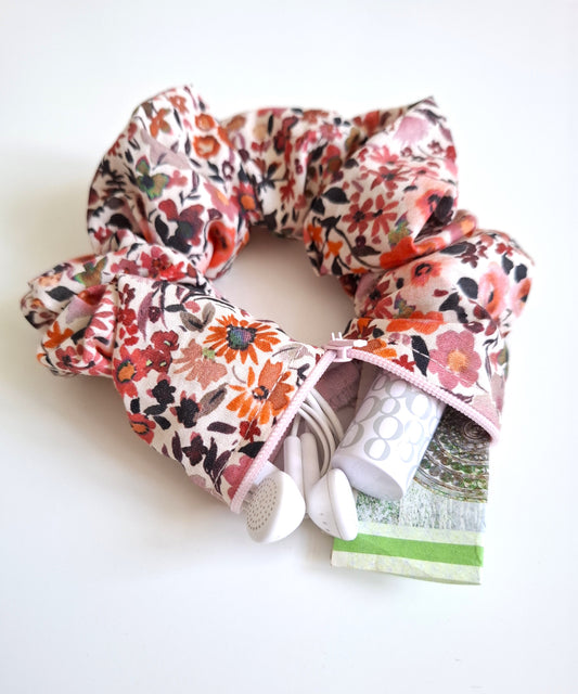 Scrunchie med lynlås - Kun syvejledning