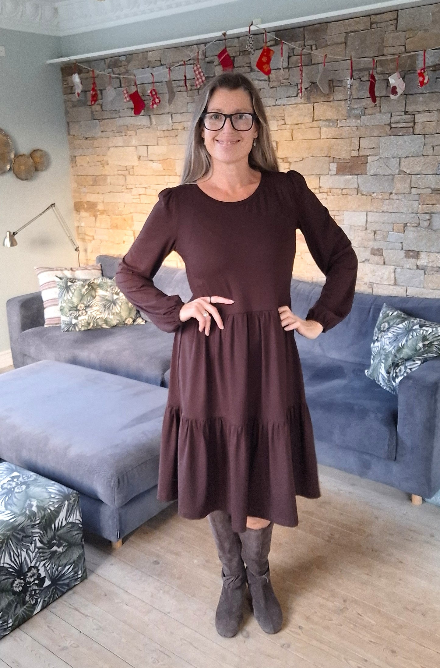 Etagekjole til jersey 1051