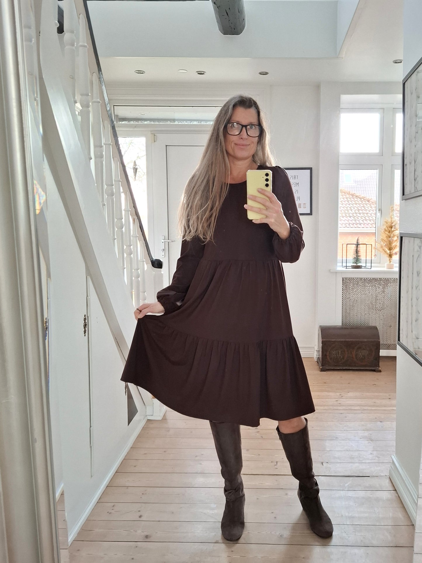 Etagekjole til jersey 1051