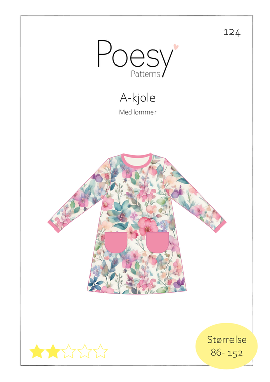 A-kjole med lommer 124