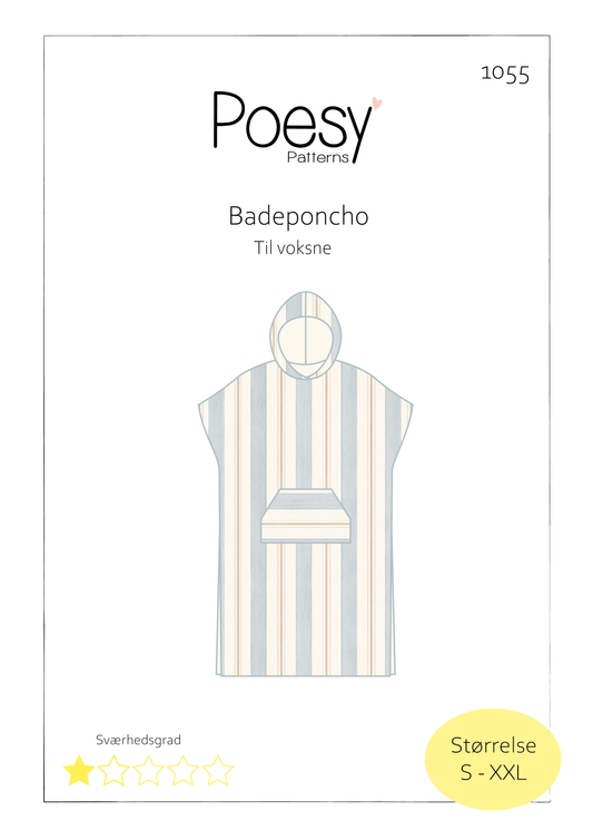 Badeponcho til voksne 1055