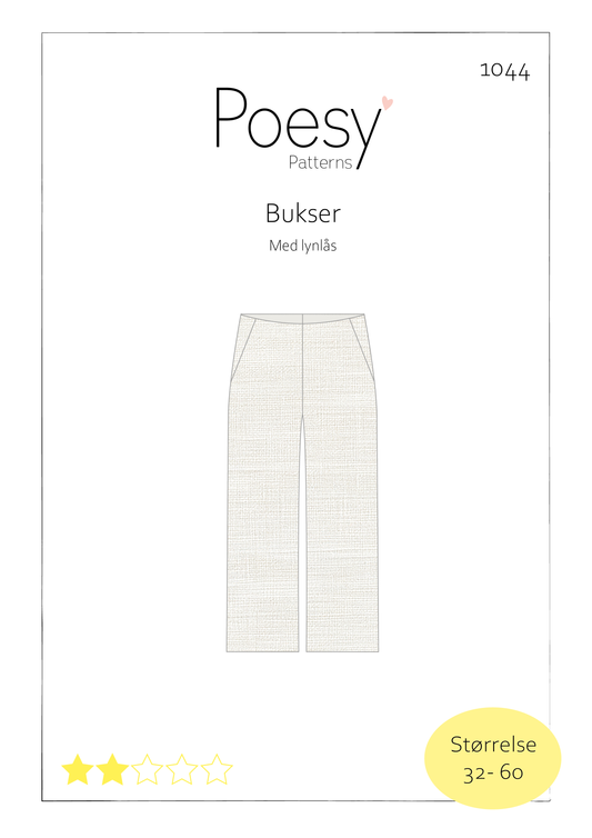 Bukser med lynlås 1044