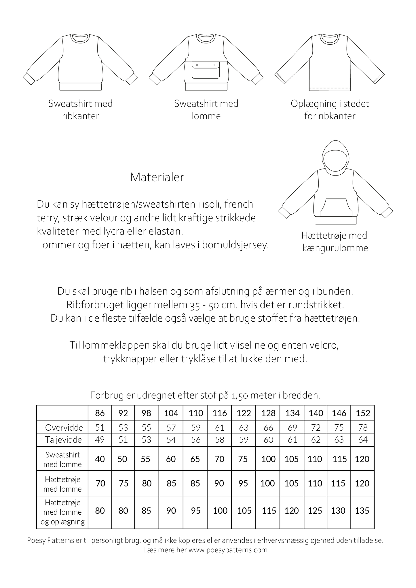 Hættetrøje 130