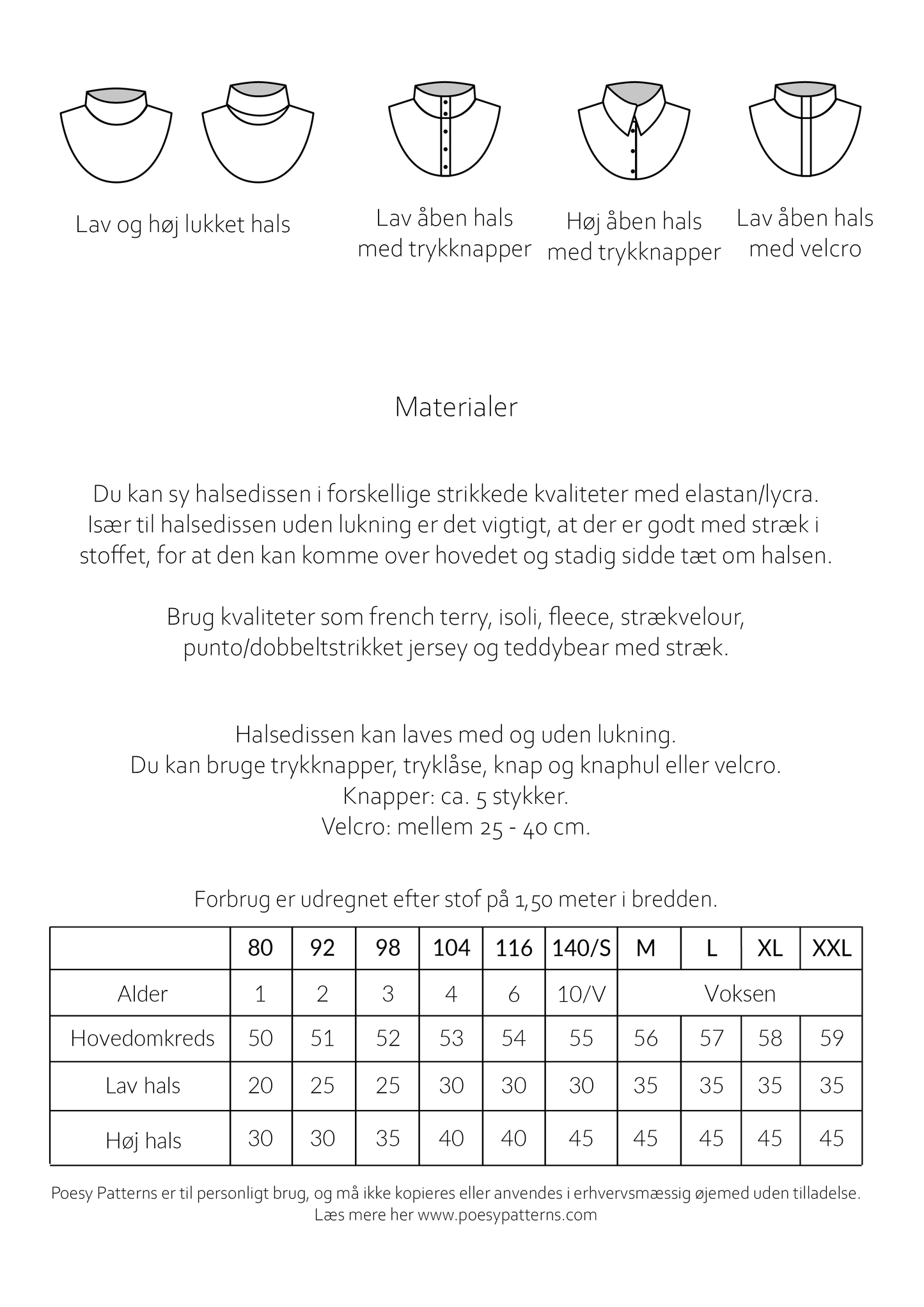 Halsedisse til børn & voksne 2020