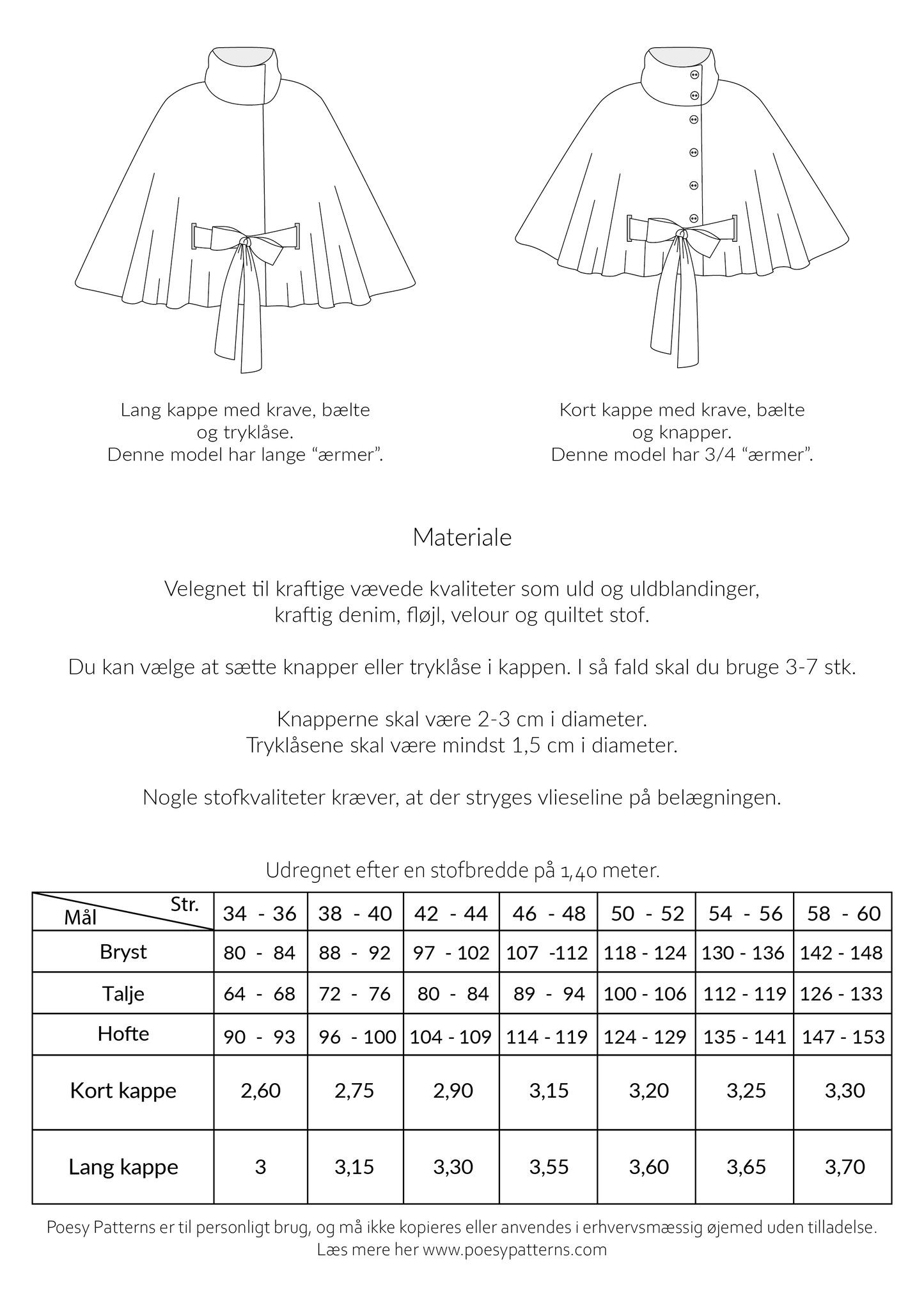 Kappe med krave 1059