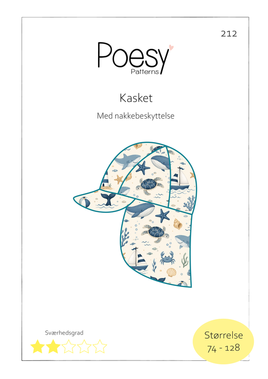 Kasket med nakkebeskyttelse 212