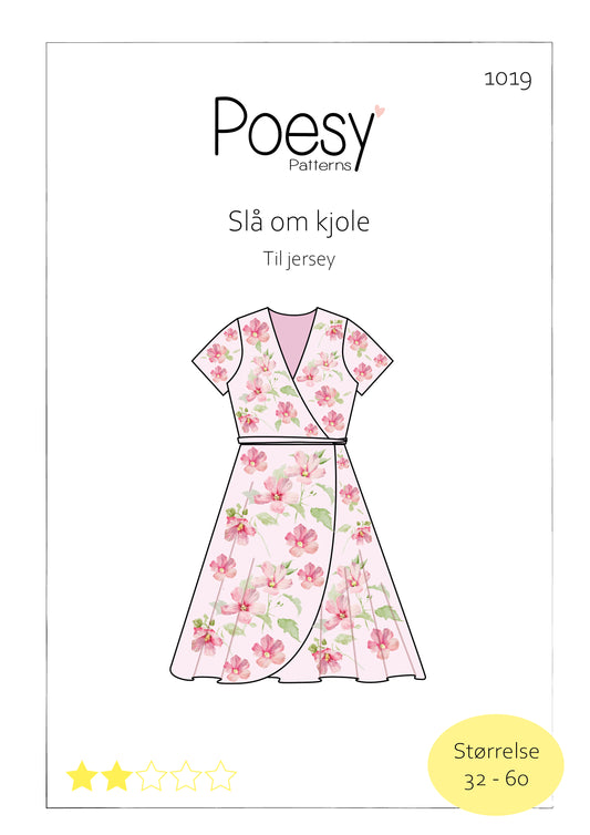 Slå om kjole til jersey - 1019