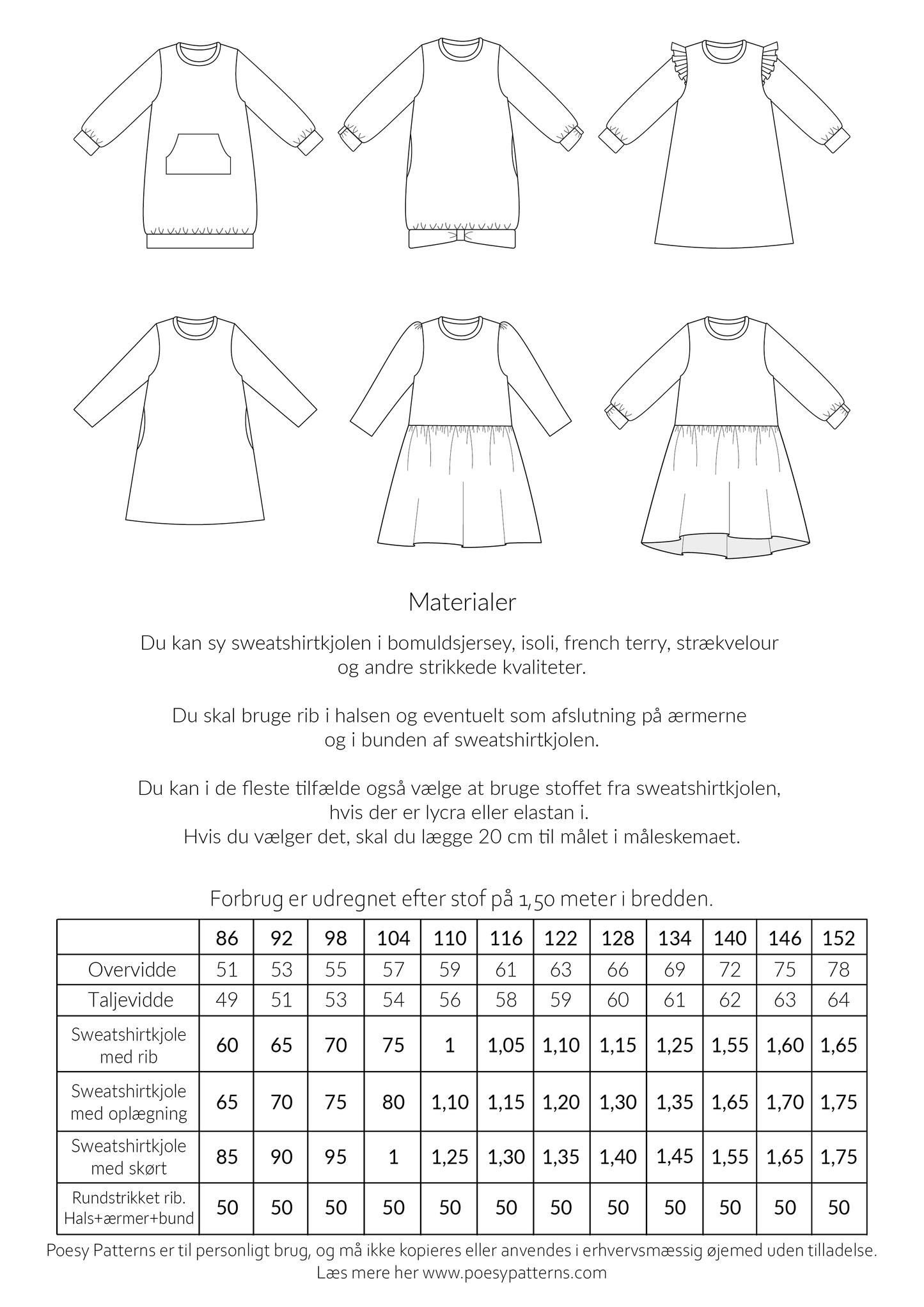 Sweatshirtkjole 143