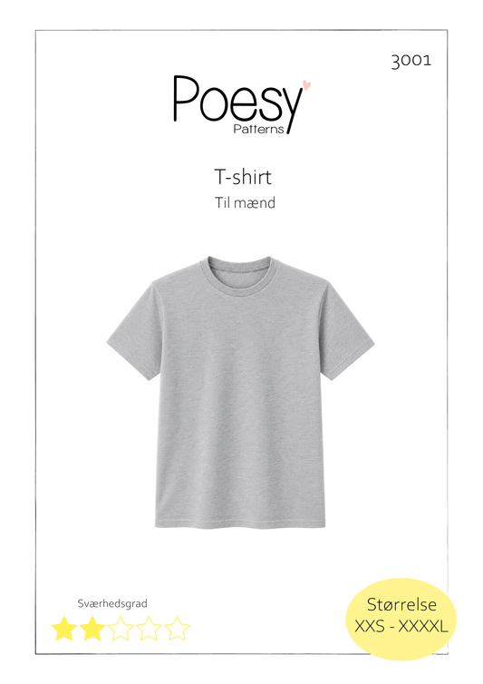 T-shirt til mænd 3001