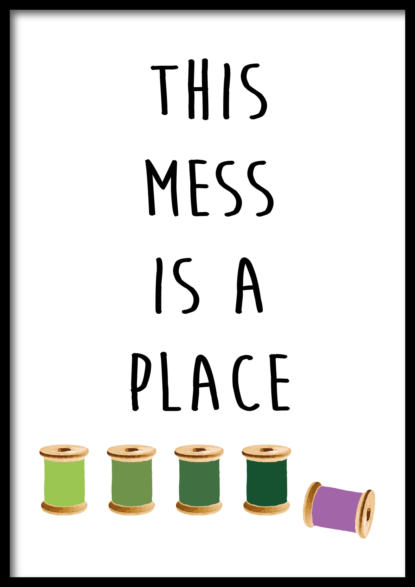 Plakat - Flere farver - Pdf - This mess is a place