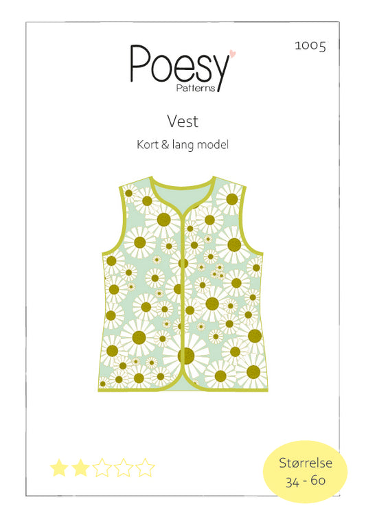 Vest 1005 - Kort og lang model